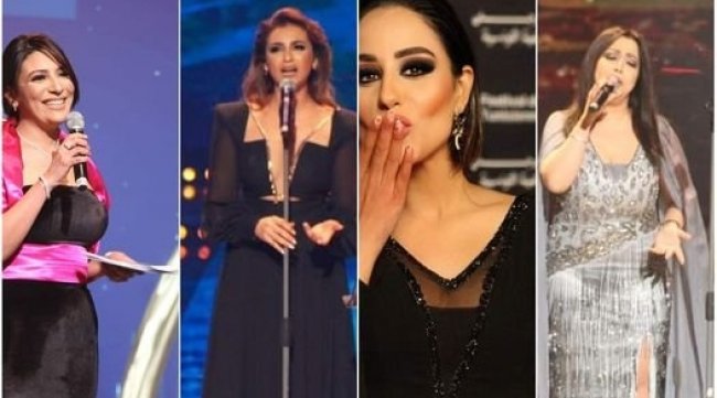 بالصور إطلالات الفنانات التونسيات في افتتاح مهرجان الأغنية التونسية Arabeque