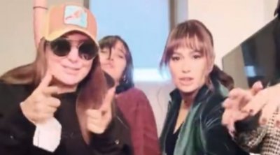 هند صبري في وصلة رقص مع صديقاتها على أتغام أغنية ''راب'' (فيديو)