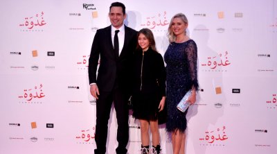 Dhafer Abidine et sa fille sur le tapis rouge