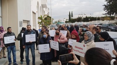 Tunisie : Le personnel de Nessma TV en sit-in devant le siège de la Haica