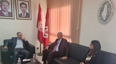 Tunisie : L'ambassadeur de France reçu par Noureddine Taboubi