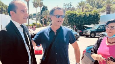 وصول راغب علامة إلى تونس 