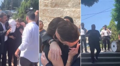 فرقة موسيقية في جنازة المطرب جورج الراسي في لبنان (فيديو)