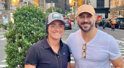 بالصور : قصي خولي يشجع أنس جابر في نصف نهائي دورة أمريكا