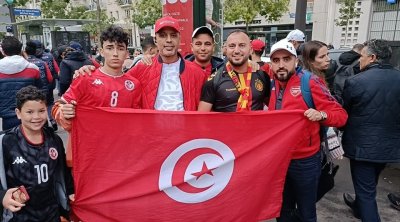 بالصور : أجواء الجمهور التونسي قبل مواجهة البرازيل في باريس 