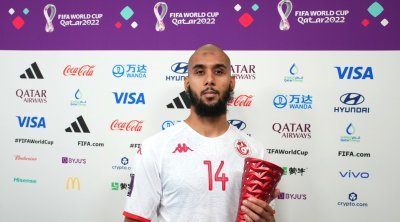 عيسى العيدوني أفضل لاعب في مباراة تونس والدنمارك بمونديال قطر 
