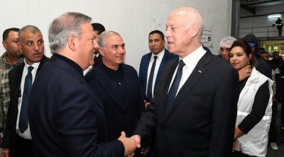 Kaïs Saïed se rend au siège de la centrale laitière du Cap Bon