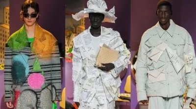 شاهد ...أغنية ''بسبوس عاشق بسة'' في عرض ''لويس فويتون'' (فيديو)