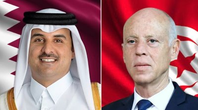 تفاصيل المحادثة بين رئيس الجمهورية وأمير قطر