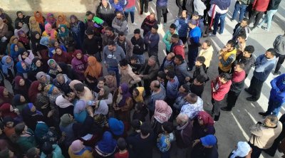 تجدد الاحتجاجات في حفوز بعد تشييع جثمان نزار عيساوي