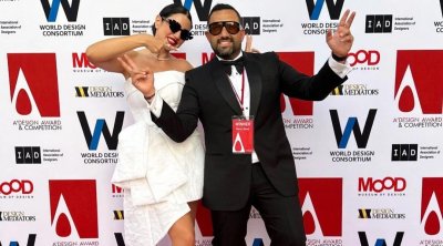 درة تحتفل بفوز زوجها بجائزة عالمية في التصميم المعماري (صور)