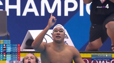 Ayoub Hafnaoui champion du monde du 800m