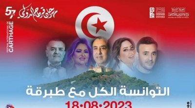 بينهم صابر ولطيفة : حفل فني تضامني يوم 18 أوت مع أهالي طبرقة على ركح قرطاج