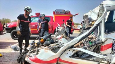 وفاة 4 أشخاص في حادث مرور بسيدي بوزيد 