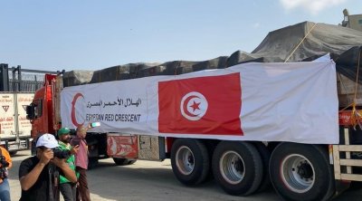 L’aide humanitaire tunisienne est arrivée à Gaza