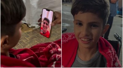 ياسين بونو يحقق أمنية طفل فلسطيني كان يحلم بلقائه (فيديو)