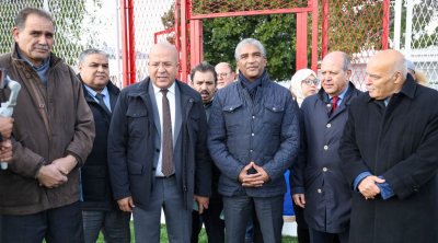 Kamel Deguiche visite les Parcs du Club Africain et de l'Espérance de Tunis