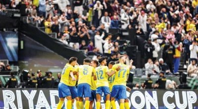 بحضور ميسي.. النصر يهزم إنتر ميامي بسداسية