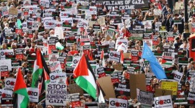 100 مسيرة بعشرات الدول تضامنا مع غزة