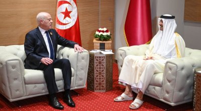 رئيس الجمهورية يلتقي أمير قطر في الجزائر