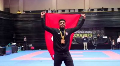 الألعاب الافريقية : المصارع حسام شوية يحرز اول ذهبية لتونس