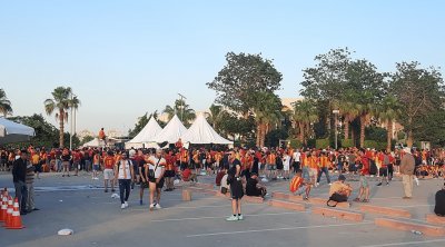 استاد القاهرة : فوضى واحتقان في صفوف جماهير الترجي