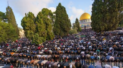 40 ألفاً يؤدون صلاة عيد الأضحى في المسجد الأقصى