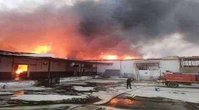 Délice : un immense incendie signalé au niveau des unités de refroidissement basées à Soliman