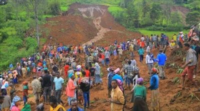146 قتيلا في انهيار أرضي بإثيوبيا 