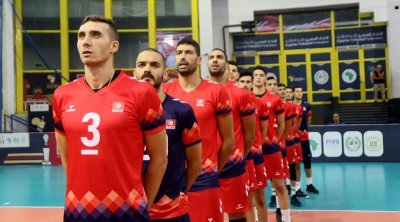 La sélection tunisienne de volley-ball en stage de préparation