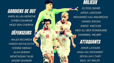 تصفيات أمم افريقيا : قائمة المنتخب التونسي لمباراتي مدغشقر وغامبيا