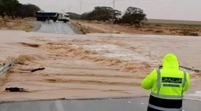 Tunisie : Liste des routes coupées à cause des intempéries