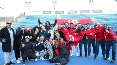 La sélection tunisienne de tennis se qualifie à la Coupe Davis Groupe Mondial 1