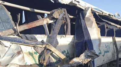 Gafsa : Six morts et neuf blessés dans une collision entre un camion et un bus