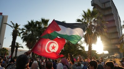 بالصور : انطلاق قافلة الصمود لكسر الحصار على غزة من تونس باتجاه معبر رفح