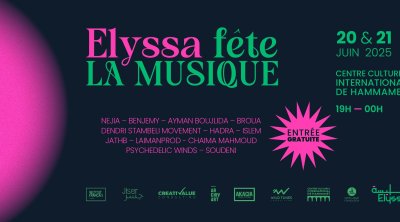 Elyssa fête la musique au Centre Culturel International de Hammamet  20 & 21 juin 2025