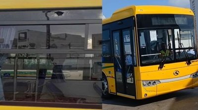 لم تدخل حيز الخدمة : تخريب حافلة جديدة وسط العاصمة 