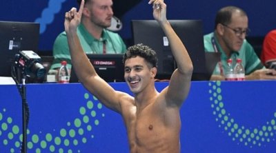 En images  : Ahmed Jaouadi sacré champion du monde du 1500 m nage libre