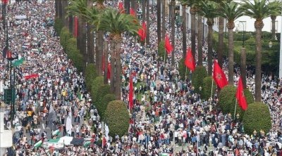 المغرب.. 95 مظاهرة في 56 مدينة رفضاً للتطبيع ودعماً لفلسطين
