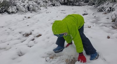 بالصور : مشاهد خلابة من عين دراهم بعد أولى تساقطات الثلوج
