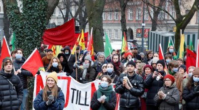 مظاهرة بالسويد ضد إسرائيل وأمريكا احتجاجًا على هجمات غزة