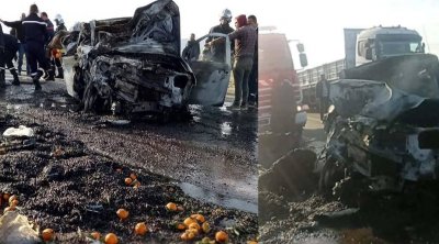 سيدي بوزيد: وفاة شخصين وإصابة ثالث في حادث مرور خطير 