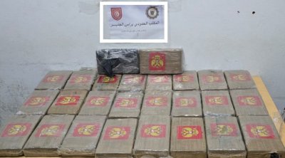 رأس جدير: الديوانة تحبط محاولة تهريب 30 كلغ من الكوكايين