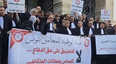 وقفة احتجاجية للمحامين بقصر العدالة