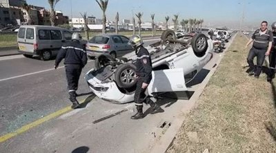 القيروان: 13 جريحًا في اصطدام بين ''لواج'' وشاحنة 