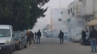 Kébili : Les manifestants dispersés au gaz lacrymogène