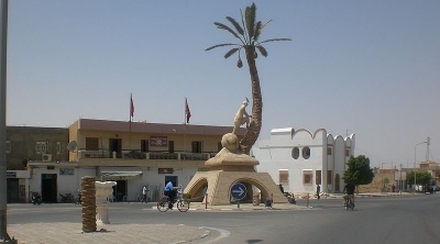 قبلي : حرق مركز الامن العمومي في سوق الاحد