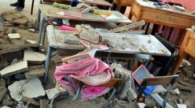 سيدي بوزيد : انهيار سقف قسم بإحدى المدارس الابتدائية 