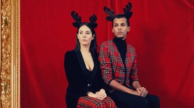 Stromae pose avec sa femme  pour sa nouvelle marque de vêtements