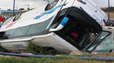 Sousse : 6 touristes blessés dans le renversement d'un bus